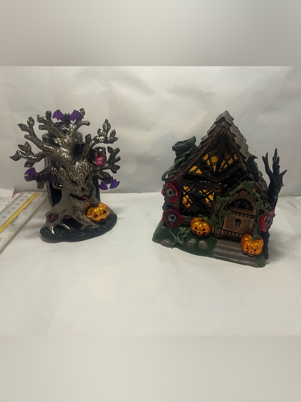 Bath & Body Works Haunted House and Tree Halloween plug ins NWT lot of two